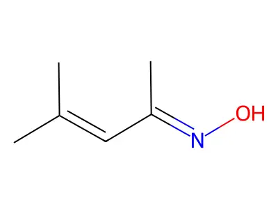 N-(4-methylpent-3-en-2-ylidene)hydroxylamine structure