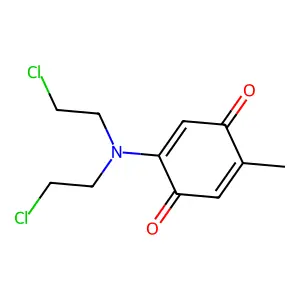 p-Benzoquinone, 5-(di-2'-chloroethylamino)-2-methyl- structure