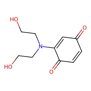 2-(Bis(2-hydroxyethyl)amino)-2,5-cyclohexadiene-1,4-dione structure