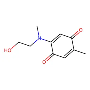 2,5-Cyclohexadiene-1,4-diene, 2-((2-hydroxyethyl)methylamino)-5-methyl- structure