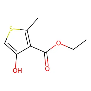 Ethyl 4-hydroxy-2-methylthiophene-3-carboxylate structure