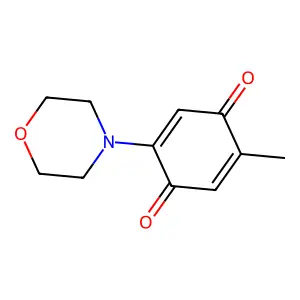 2,5-Cyclohexadiene-1,4-dione, 2-methyl-5-(4-morpholinyl)- structure