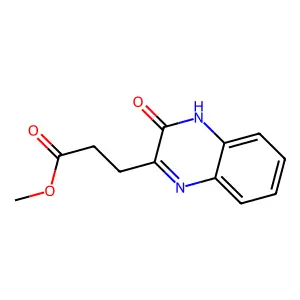 Methyl 3-(3-oxo-3,4-dihydroquinoxalin-2-yl)propanoate structure