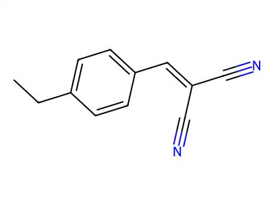 4-乙基亚苄基丙二腈 structure