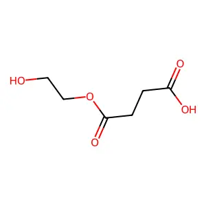 (2-Hydroxyethyl) hydrogen succinate structure