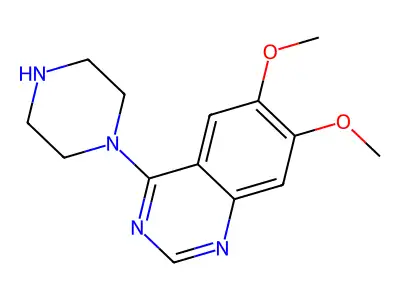 6,7-Dimethoxy-4-piperazin-1-yl-quinazoline structure