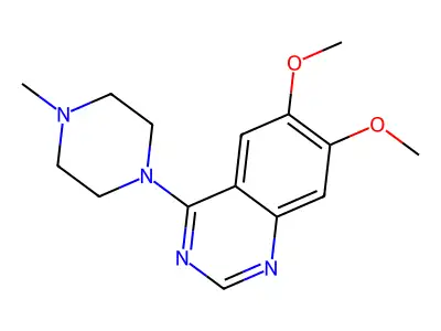 6,7-Dimethoxy-4-(4-methylpiperazin-1-yl)quinazoline structure