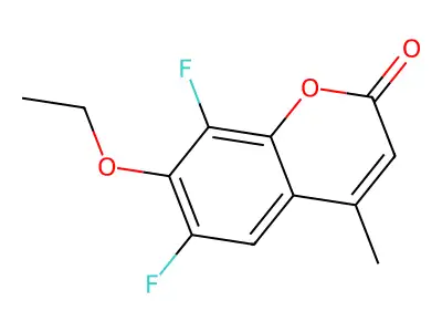 6,8-Difluoro-7-ethoxy-4-methylcoumarin structure