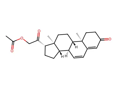 6-Dehydrodeoxycorticosterone acetate structure