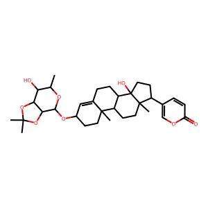 Isopropylideneproscillaridin structure