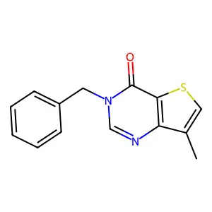 3-benzyl-7-methylthieno[3,2-d]pyrimidin-4(3H)-one structure