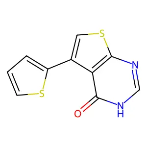 5-(thiophen-2-yl)-3H,4H-thieno[2,3-d]pyrimidin-4-one structure