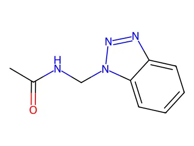 N-(1H-Benzotriazol-1-ylmethyl)acetamide structure