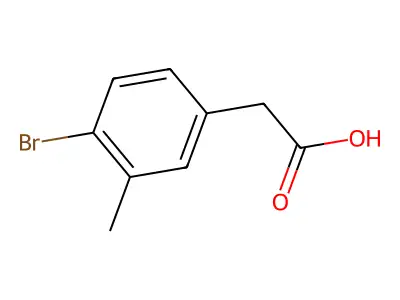 2-(4-Bromo-3-methylphenyl)acetic acid structure