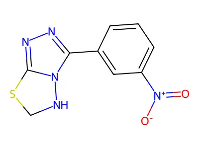 3-(3-Nitrophenyl)-5,6-dihydro-[1,2,4]triazolo[3,4-b][1,3,4]thiadiazole structure