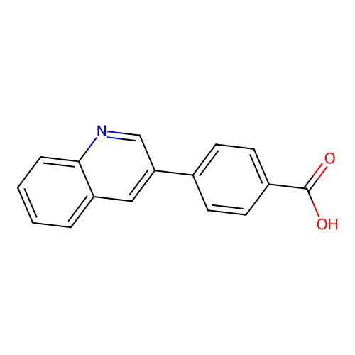 4-(3-Quinolinyl)benzoic acid structure