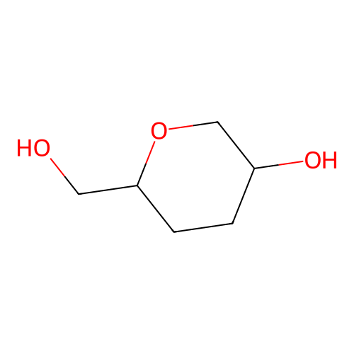 Tetrahydro-5-hydroxy-2H-pyran-2-methanol structure
