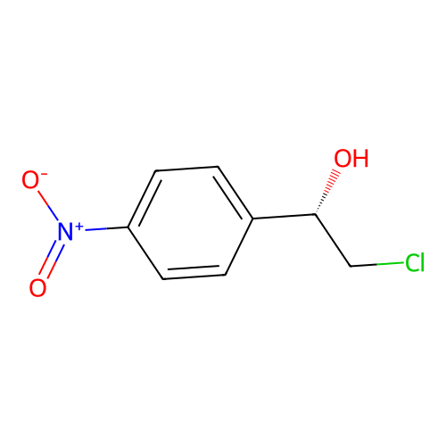 (1S)-2-chloro-1-(4-nitrophenyl)ethanol structure