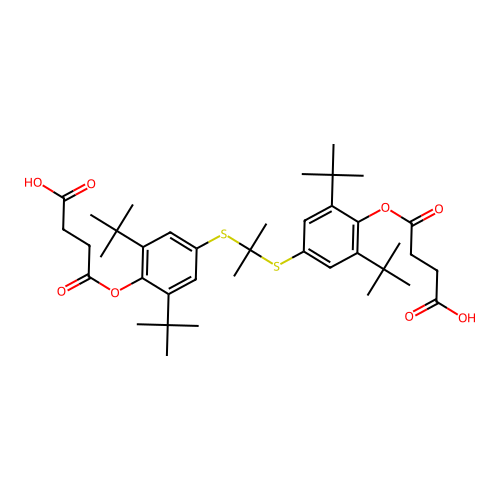 Probucol Disuccinate structure