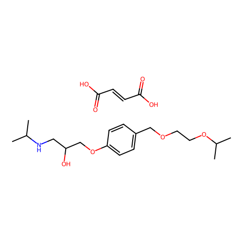 Bisoprolol monofumarate structure