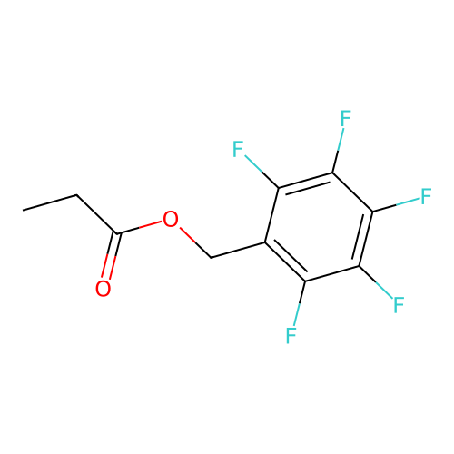 Pentafluorobenzyl propionate structure