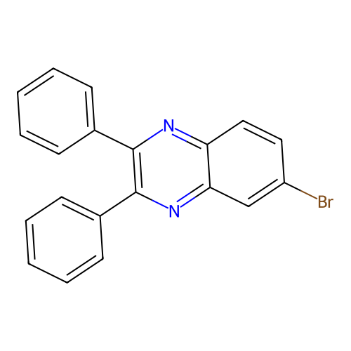 6-Bromo-2,3-diphenylquinoxaline structure