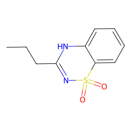 3-propyl-4H-1lambda6,2,4-benzothiadiazine 1,1-dioxide structure