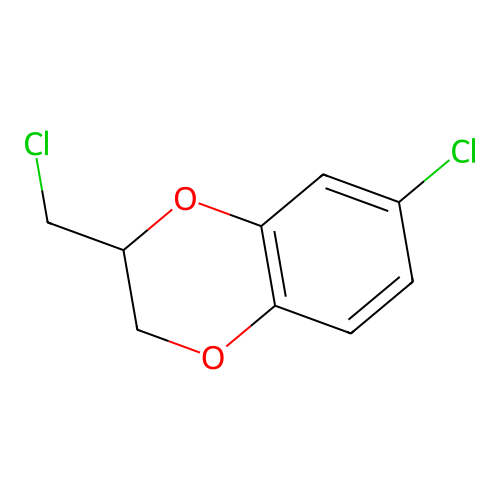 6-Chloro-3-(chloromethyl)-2,3-dihydro-1,4-benzodioxine structure