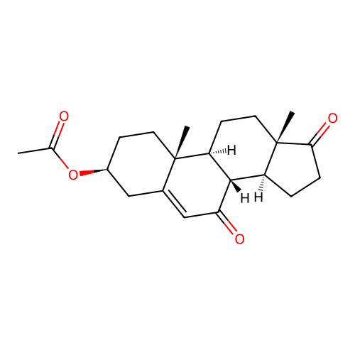 7-Oxodehydroepiandrosterone 3-acetate structure