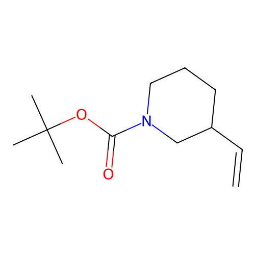 3-Vinyl-piperidine-1-carboxylic acid tert-butyl ester structure
