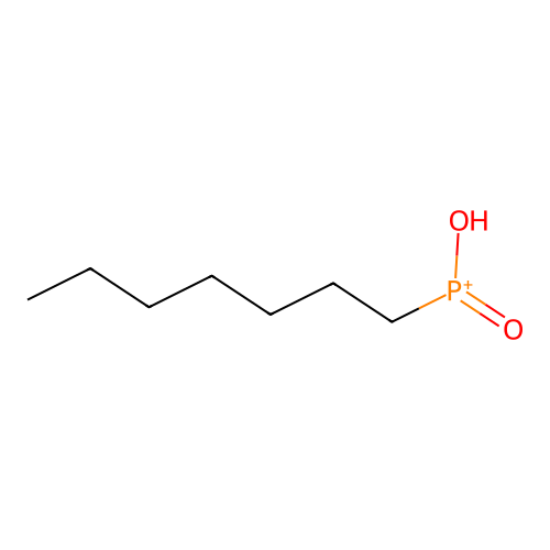 Heptyl-hydroxy-oxophosphanium structure