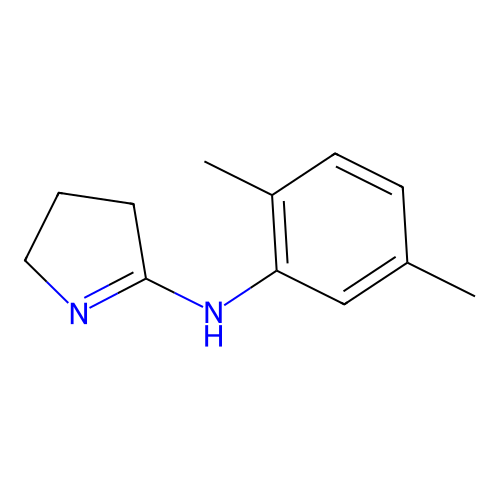 N-(2,5-dimethylphenyl)-3,4-dihydro-2H-pyrrol-5-amine structure