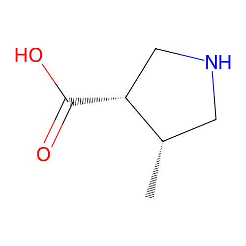 cis-4-Methylpyrrolidine-3-carboxylic acid structure