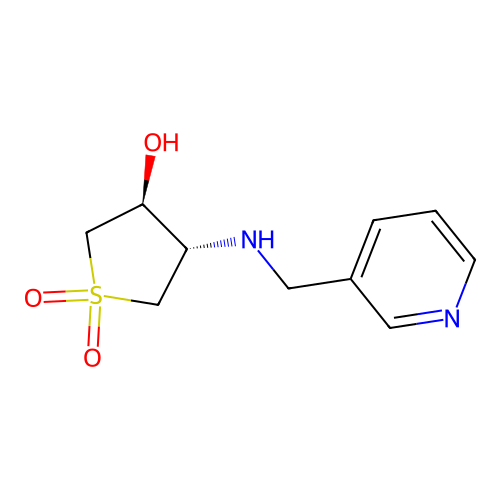 (3S,4S)-3-hydroxy-4-{[(pyridin-3-yl)methyl]amino}-1lambda6-thiolane-1,1-dione structure