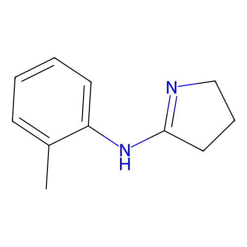 N-(2-methylphenyl)-3,4-dihydro-2H-pyrrol-5-amine structure
