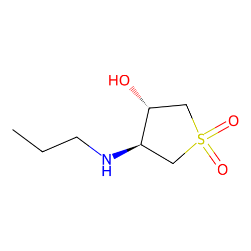 (3S,4S)-3-hydroxy-4-(propylamino)-1lambda6-thiolane-1,1-dione structure