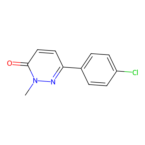 6-(4-chlorophenyl)-2-methylpyridazin-3(2H)-one structure