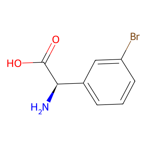 (R)-2-Amino-2-(3-bromophenyl)acetic acid structure