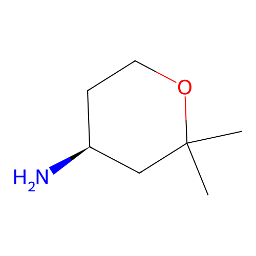 (4S)-2,2-Dimethyltetrahydropyran-4-amine structure