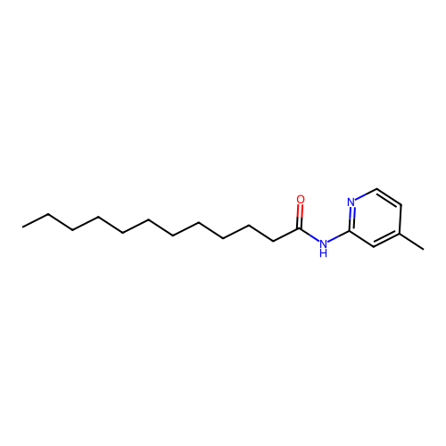 N-(4-methylpyridin-2-yl)dodecanamide structure