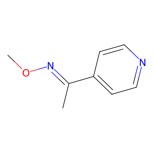 (E)-N-methoxy-1-pyridin-4-ylethanimine structure