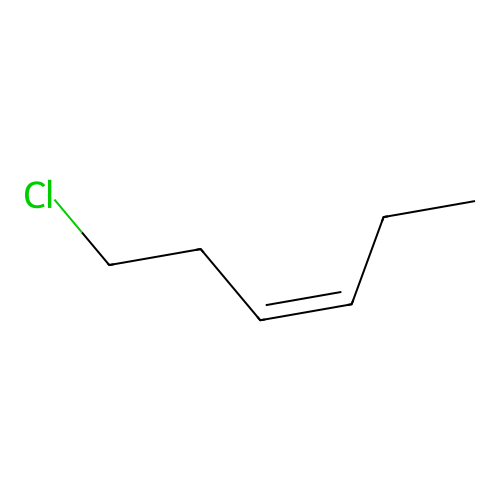 3-Hexene, 1-chloro-, (3Z)- structure