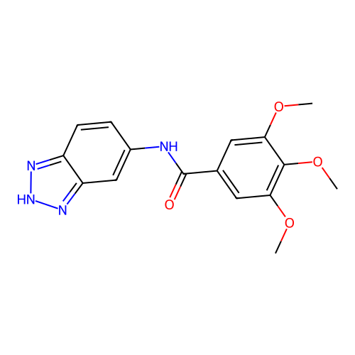 N-1H-Benzotriazol-6-yl-3,4,5-trimethoxybenzamide structure