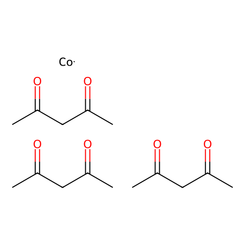 乙酰丙酮钴(III) structure