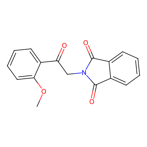 2-[2-(2-methoxyphenyl)-2-oxoethyl]-2,3-dihydro-1H-isoindole-1,3-dione structure