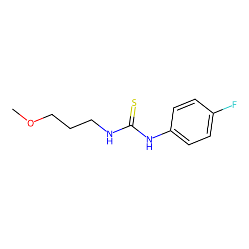 1-(4-Fluorophenyl)-3-(3-methoxypropyl)thiourea structure