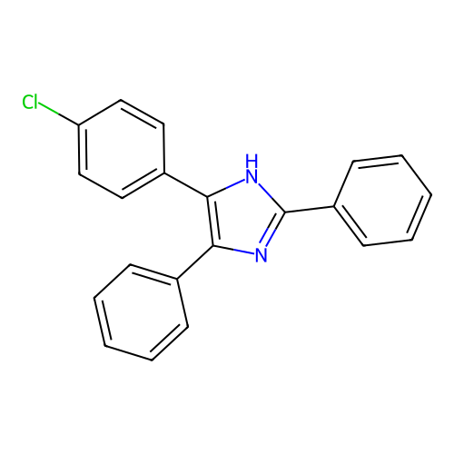 4-(4-chlorophenyl)-2,5-diphenyl-1H-imidazole structure
