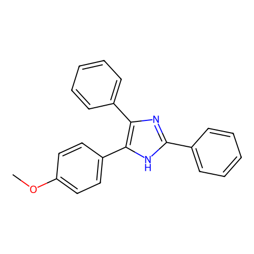 5-(4-methoxyphenyl)-2,4-diphenyl-1H-imidazole structure