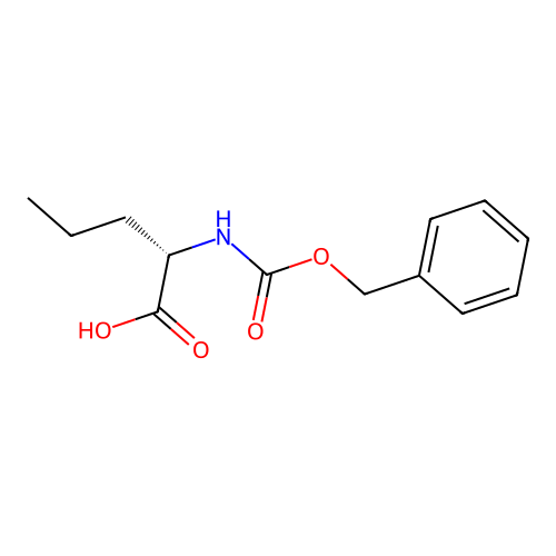 (S)-2-(((Benzyloxy)carbonyl)amino)pentanoic acid structure