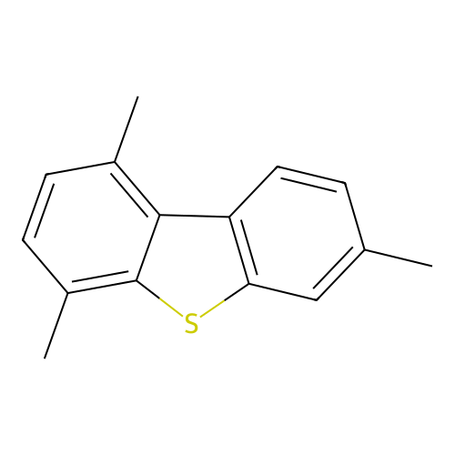 1,4,7-Trimethyldibenzothiophene structure